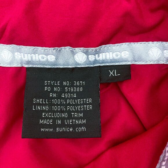 Sunice Golf Windbreaker XL Pink 1/4 Zip Athletic Pullover Performance Jacket - Picture 14 of 15